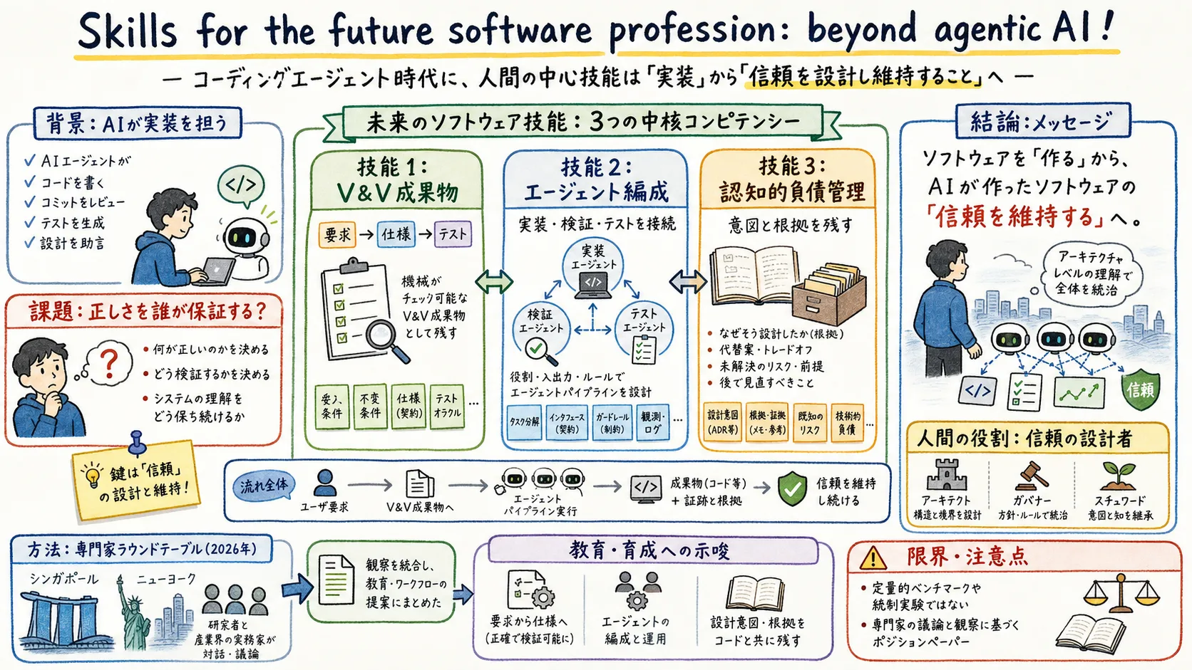 Skills for the future software profession のグラレコ
